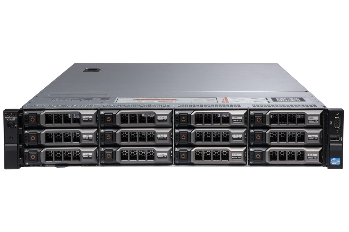 MÁY CHỦ DELL EMC POWEREDGE R720xd E5-2603v2 1.80GHz 12X3.5